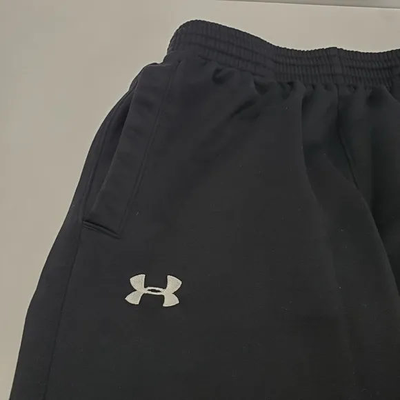 Under Armour Pants Mens Small Black Running Track Joggers Sweatpants