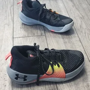 Under Armour Sneakers Mens 8.5 Embiid‎ 1 One Origin Shoes Black Steel Mid HOVR