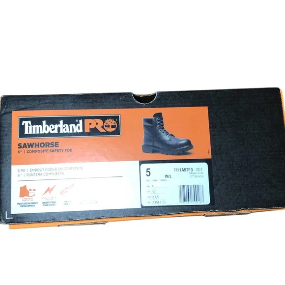 Unisex Boots Timberland PRO Sawhorse 6&quot; Composite Safety Toe Men’s Size 5W
