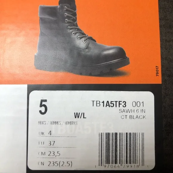 Unisex Boots Timberland PRO Sawhorse 6&quot; Composite Safety Toe Men’s Size 5W