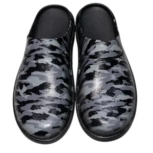 Unisex Oofos Oocloog Limited Edition Black &amp; Gray Camouflage Clogs Men 10 W 12