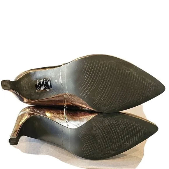 Vagabond Shoemakers Whitney Heeled Chelsea Boot Bronze $160 point toe Sz 38