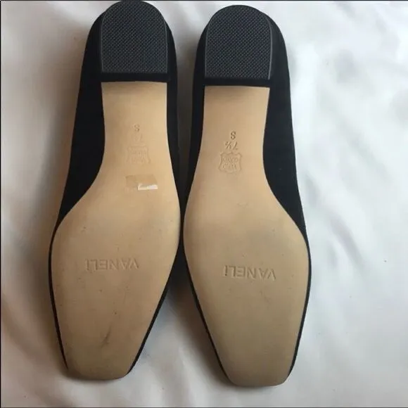 VANELI BLACK SUEDE SHOES WOOL PRETTY CIRCL…
