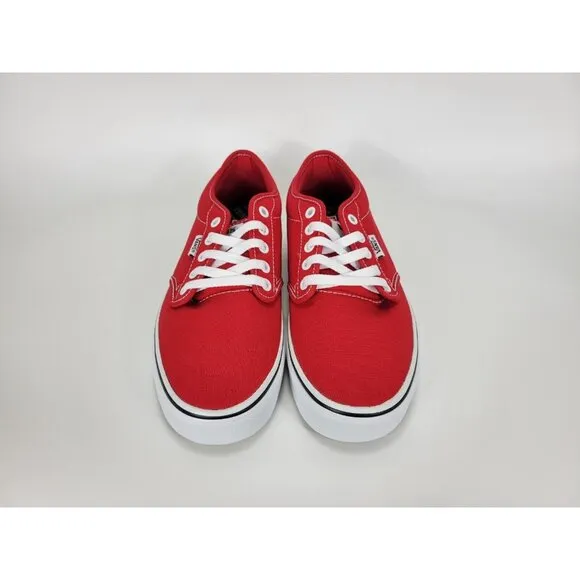 Vans Atwood Checker Sidewall Shoes Sneakers Mens 9 Red White Black VN0A5HTRRED