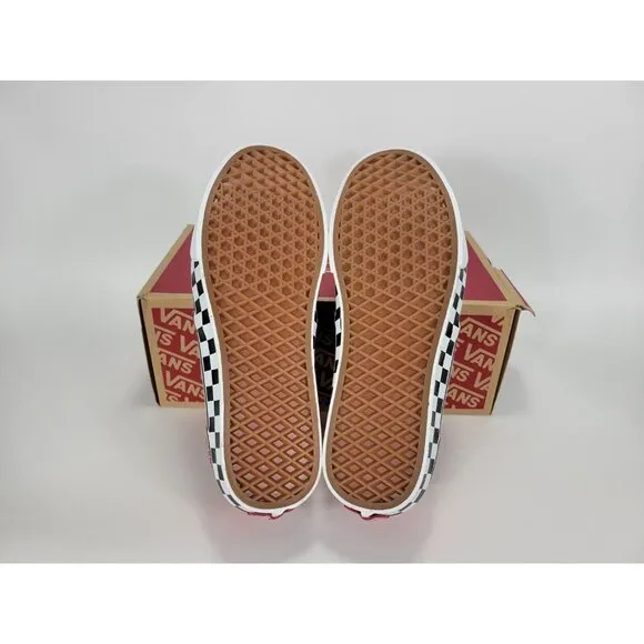Vans Atwood Checker Sidewall Shoes Sneakers Mens 9 Red White Black VN0A5HTRRED