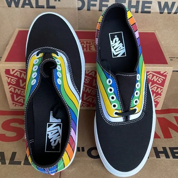 Vans Authentic Fefract Black/True White/Multi Men’s