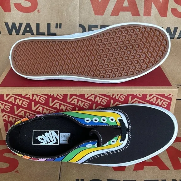 Vans Authentic Fefract Black/True White/Multi Men’s