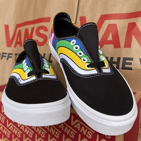 Vans Authentic Fefract Black/True White/Multi Men’s