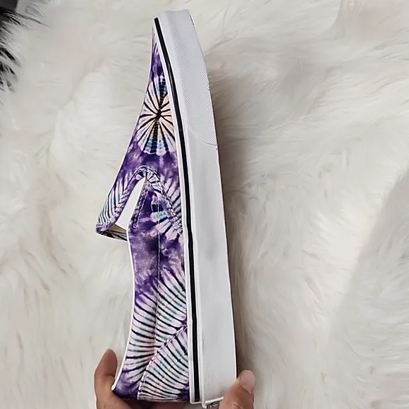 Vans Classic Slip ons purple tie dye