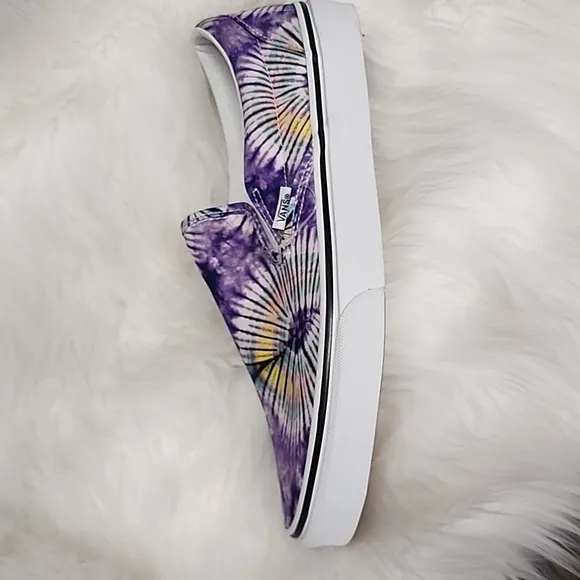 Vans Classic Slip ons purple tie dye