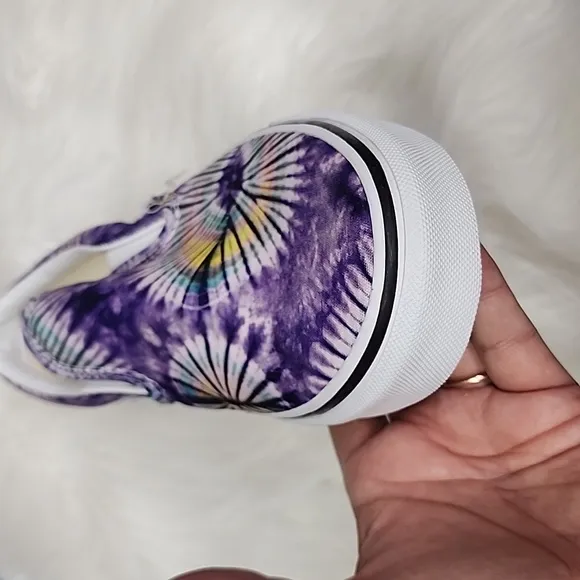 Vans Classic Slip ons purple tie dye