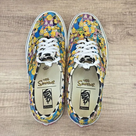 Vans Era x The Simpsons Men's Size 10.5 Multicolor Lace-Up Sneakers (721454)