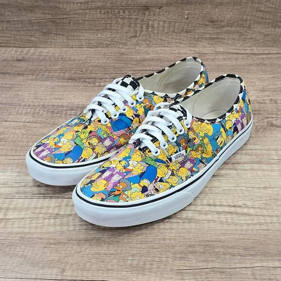 Vans Era x The Simpsons Men's Size 10.5 Multicolor Lace-Up Sneakers (721454)