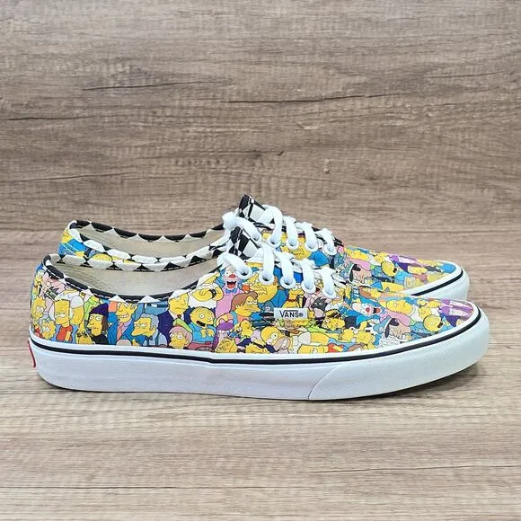 Vans Era x The Simpsons Men's Size 10.5 Multicolor Lace-Up Sneakers (721454)