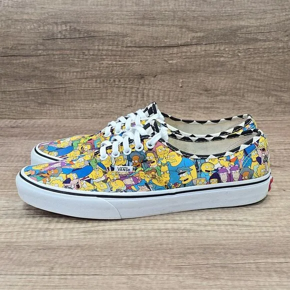Vans Era x The Simpsons Men's Size 10.5 Multicolor Lace-Up Sneakers (721454)