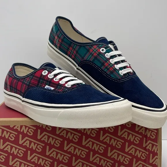Vans Men's Authentic 44 DAnaheim Factory 0g Cord/PVN0005U8448 Plaid Sneakers