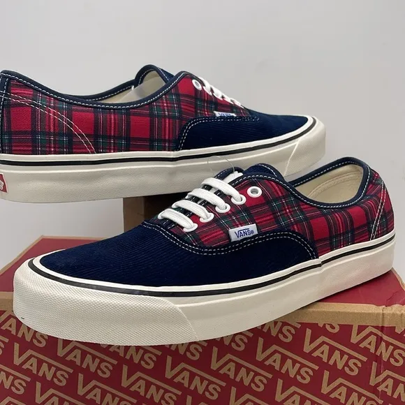 Vans Men's Authentic 44 DAnaheim Factory 0g Cord/PVN0005U8448 Plaid Sneakers