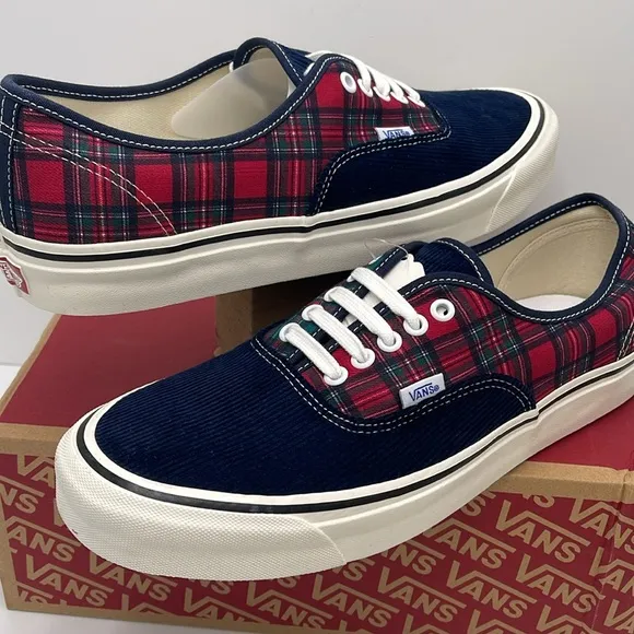 Vans Men's Authentic 44 DAnaheim Factory 0g Cord/PVN0005U8448 Plaid Sneakers