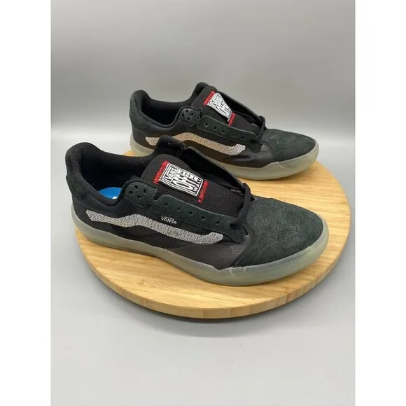 Vans Shoes Mens 7.5 Womens 9 Black EVDNT Ultimate Waffle Skateboarding Sneakers