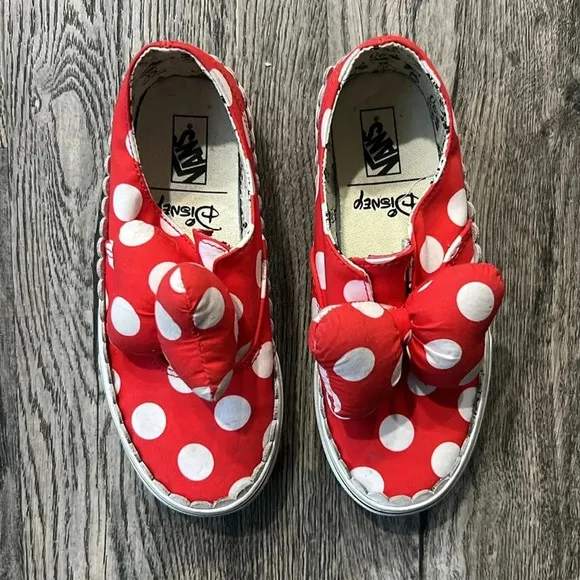 Vans Shoes Red Disney Mickey and Minnie Mouse 90th Anniversary Kids Size 1.5