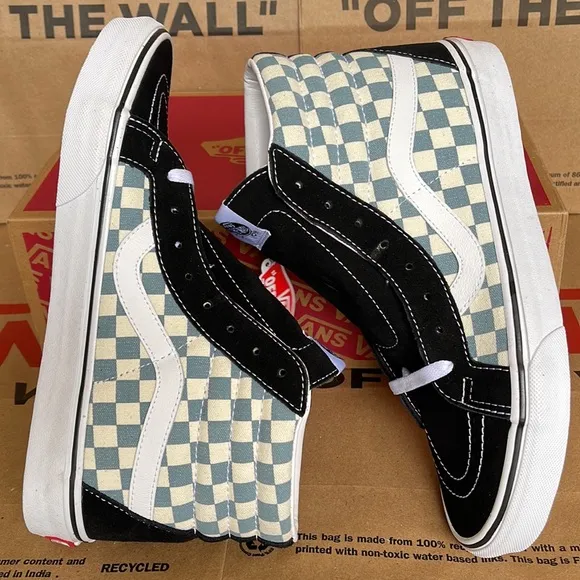 Vans Sk8-Hi Reissue Checkerboard Black/Citadel sneakers Men’s