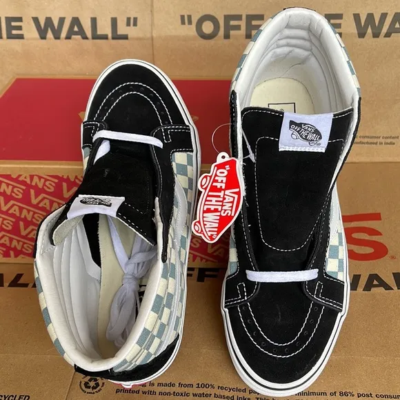 Vans Sk8-Hi Reissue Checkerboard Black/Citadel sneakers Men’s