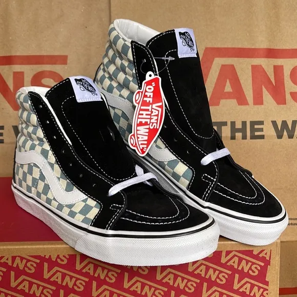 Vans Sk8-Hi Reissue Checkerboard Black/Citadel sneakers Men’s