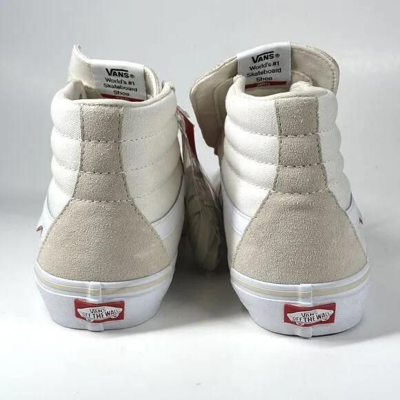 Van's Sk8-Hi Shoes Men's Size 10 Sneakers 500714 Marshmallow Skateboard High Top