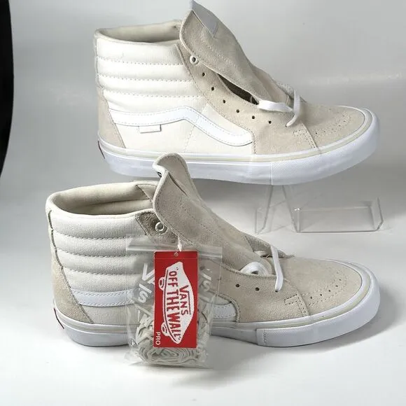 Van's Sk8-Hi Shoes Men's Size 10 Sneakers 500714 Marshmallow Skateboard High Top