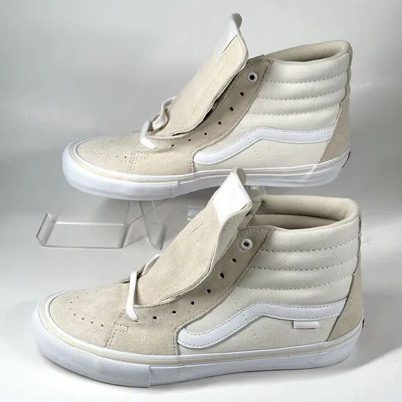 Van's Sk8-Hi Shoes Men's Size 10 Sneakers 500714 Marshmallow Skateboard High Top
