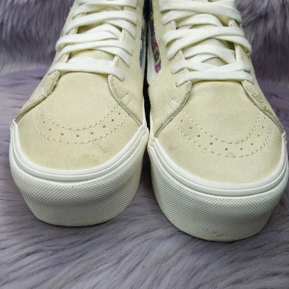 Vans Sk8 Hi Tapered Stackform Shoes Paisley Bloom Turtledove Platform Women Sz 9