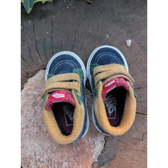 VANS Toddler SK8-Mid Reissue V MTE-1 Suede multi-color Shoes size 5