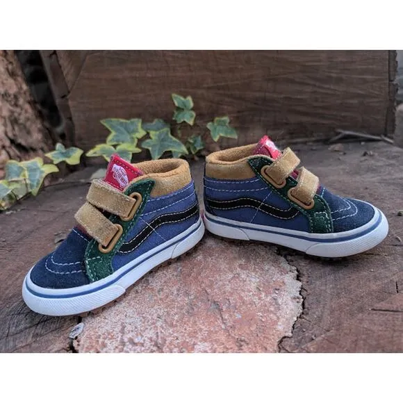 VANS Toddler SK8-Mid Reissue V MTE-1 Suede multi-color Shoes size 5
