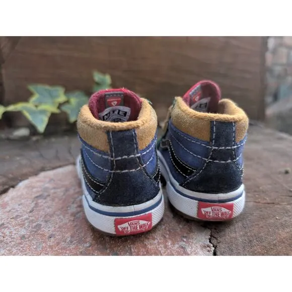 VANS Toddler SK8-Mid Reissue V MTE-1 Suede multi-color Shoes size 5