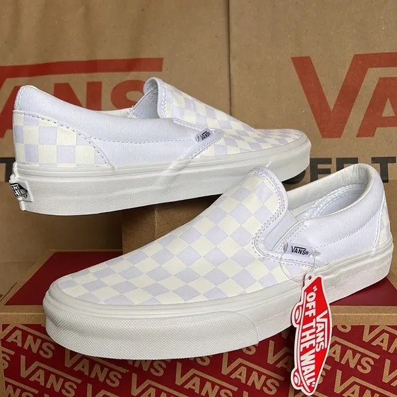 Vans WMNS Classic Slip On Checkerboard True White/ True White sneakers