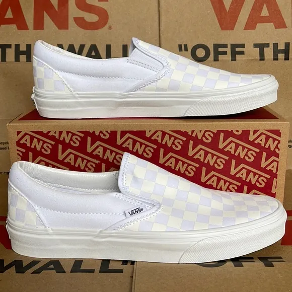 Vans WMNS Classic Slip On Checkerboard True White/ True White sneakers