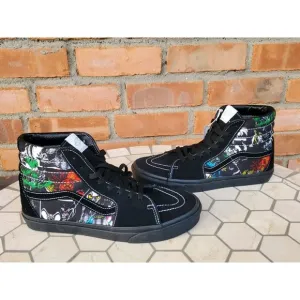 Vans x Disney Sk8-Hi Disney 100 Villains Black VN000BW7BMB Men's Size 10.5
