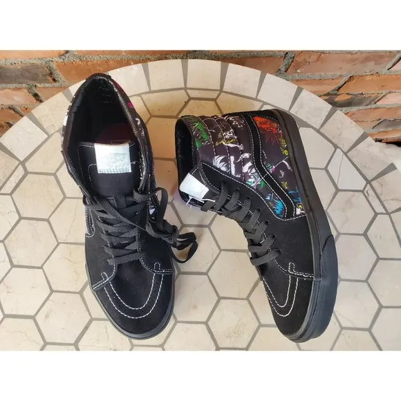 Vans x Disney Sk8-Hi Disney 100 Villains Black VN000BW7BMB Men's Size 10.5