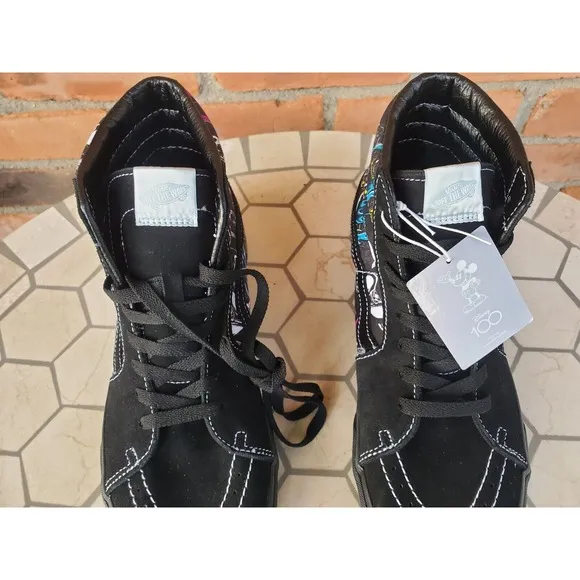 Vans x Disney Sk8-Hi Disney 100 Villains Black VN000BW7BMB Men's Size 10.5