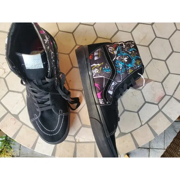 Vans x Disney Sk8-Hi Disney 100 Villains Black VN000BW7BMB Men's Size 10.5