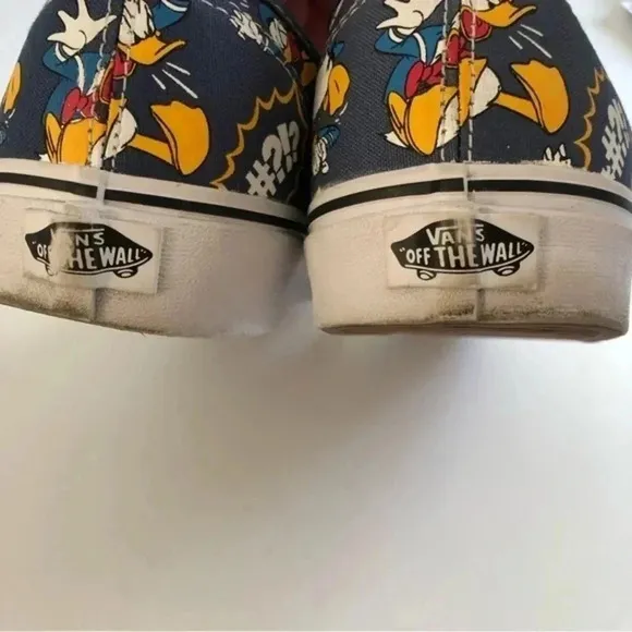 Vans x‎ Walt Disney Angry Donald Duck Authentic Shoes US mens 11 Sneakers Rare🔥