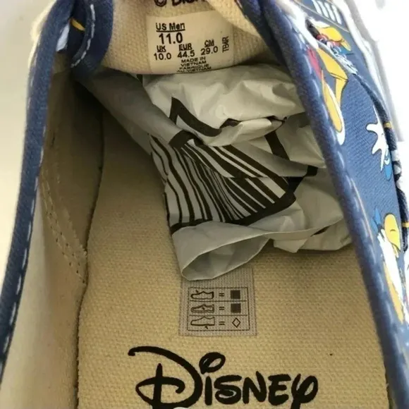 Vans x‎ Walt Disney Angry Donald Duck Authentic Shoes US mens 11 Sneakers Rare🔥