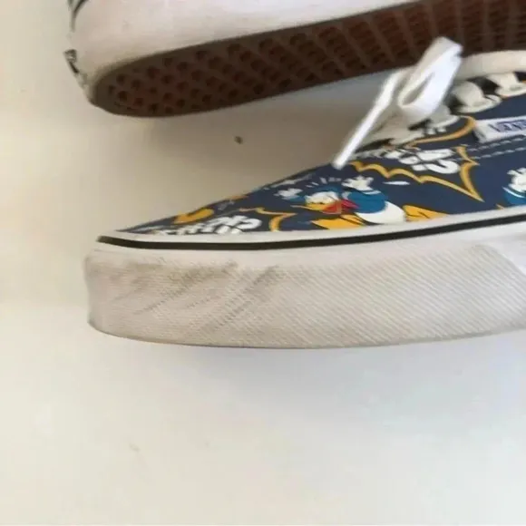 Vans x‎ Walt Disney Angry Donald Duck Authentic Shoes US mens 11 Sneakers Rare🔥