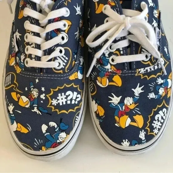 Vans x‎ Walt Disney Angry Donald Duck Authentic Shoes US mens 11 Sneakers Rare🔥