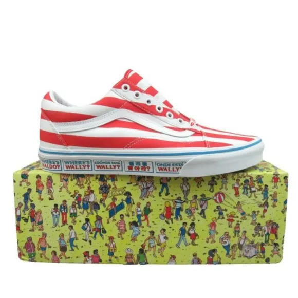 Vans x Where's Waldo Old Skool Shoes in International Stripes