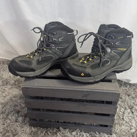 Vasque Breeze LT Gore-Tex and Vibram Sole Performance Boots 7480M Gray Black 10M