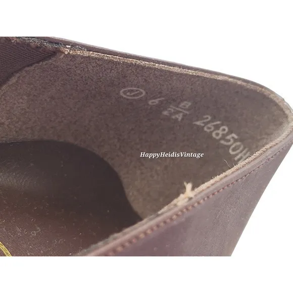 Vintage Cobbie Brown Felicity Dark Academia Open Toe‎ Bow Pump Shoes