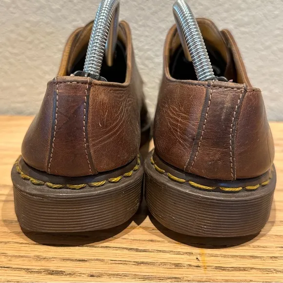 Vintage Doc Martens Womens 8098 Chunky Brown Leather Made in England Size 9