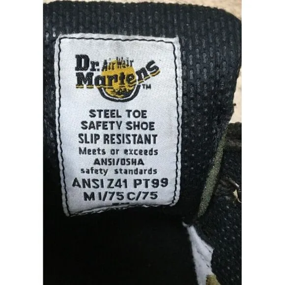 Vintage Dr. Doc Martens Mens Heritage Steel Toe 8833 Industrial Work Shoes Sz 5