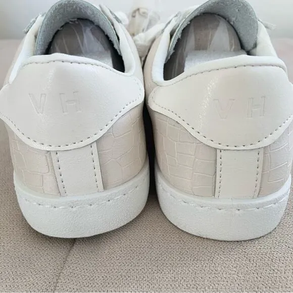 Vintage Havana Carla Sneakers Off White Croco NEW Size 8 NEW IN BOX